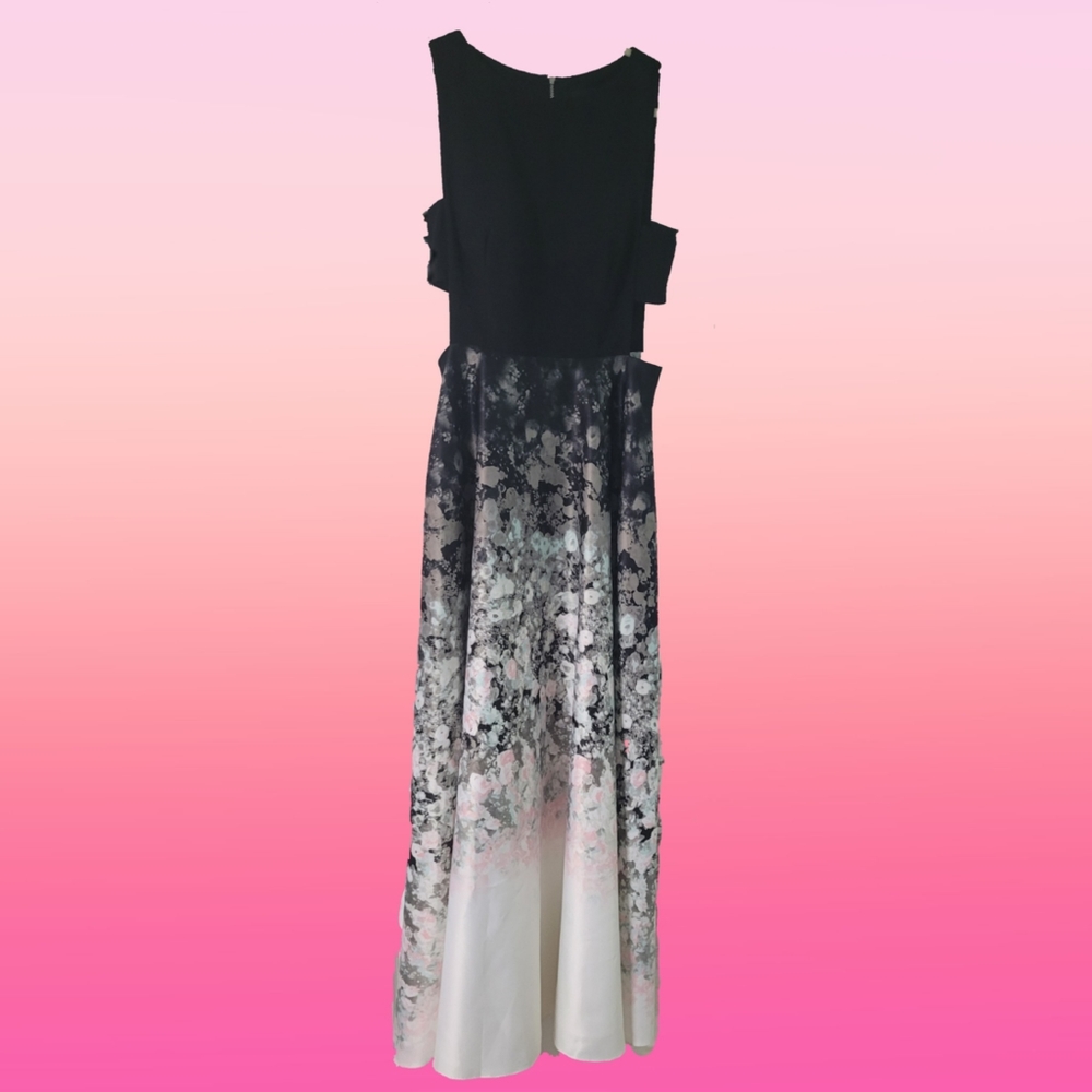 Wedding guest Dress floral black